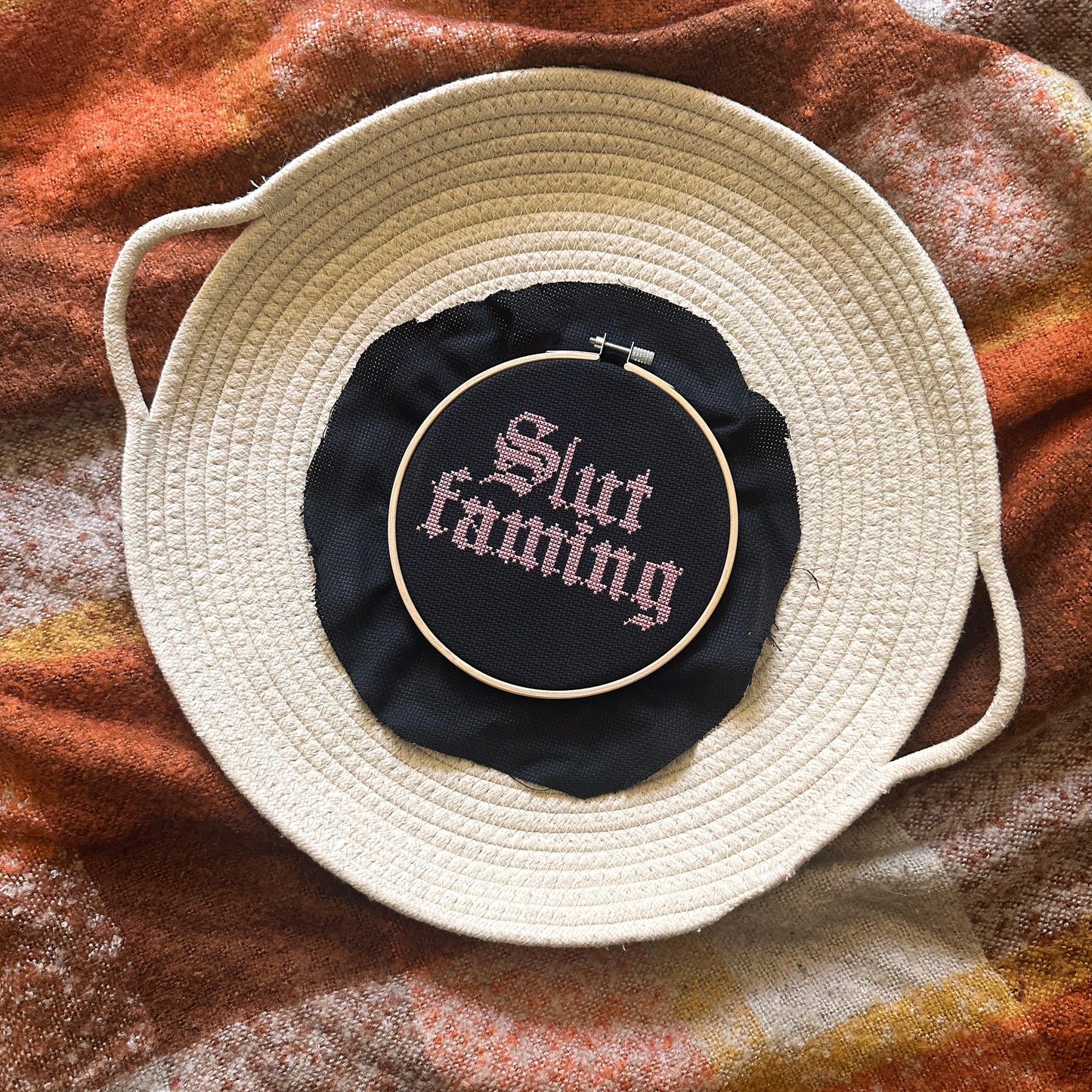Slut Faming cross-stitch